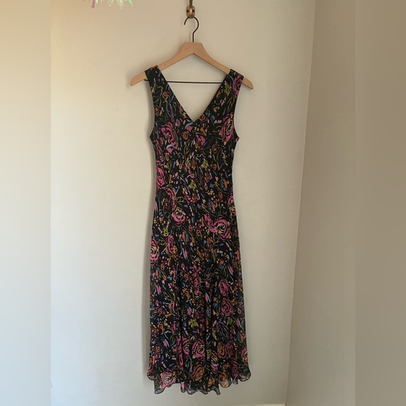Talbots Dresses & Skirts - Talbots 100% Silk Moody Floral Dress Size 12